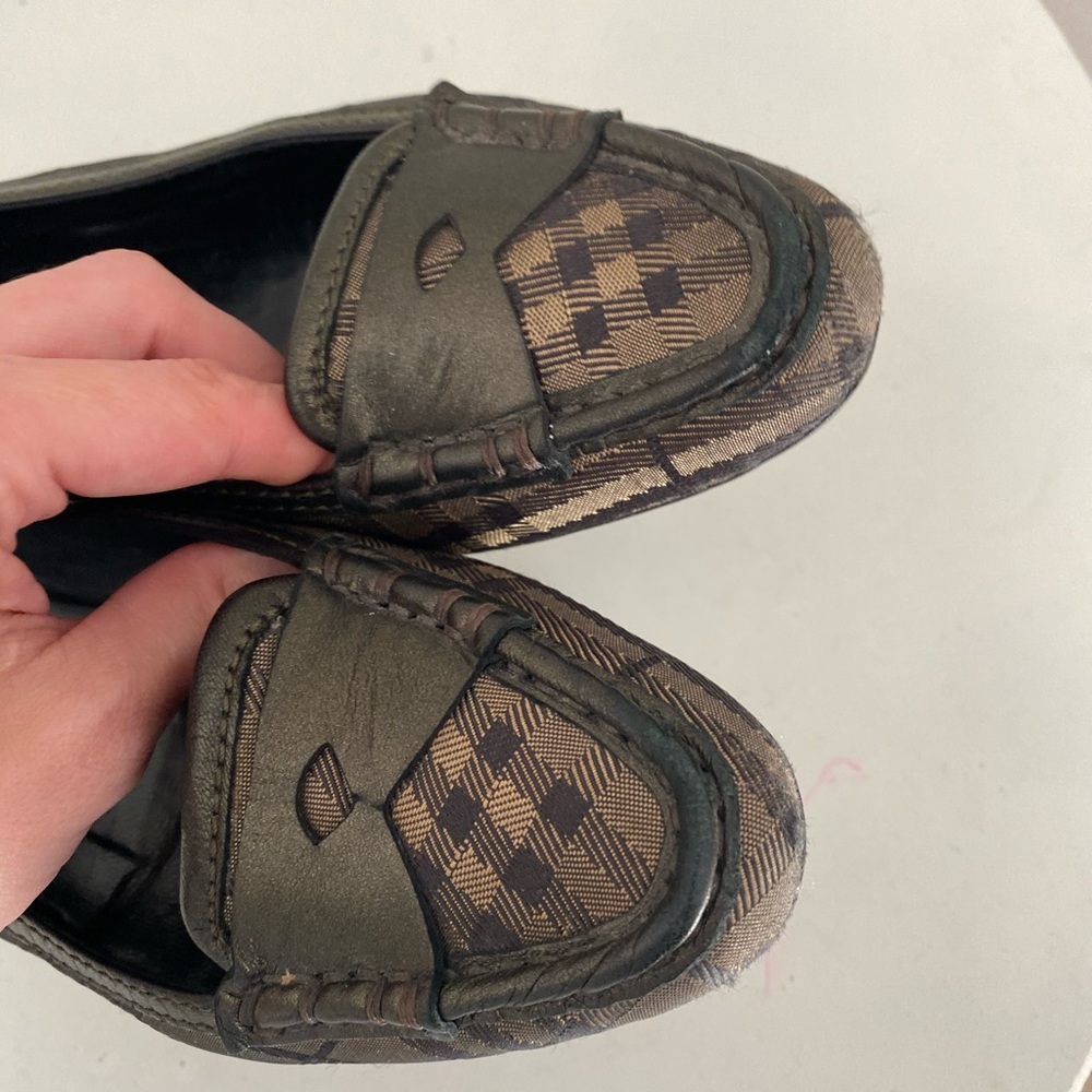Vintage Burberry loafer flats bronze 36 - Picture 2 of 8